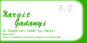 margit gadanyi business card